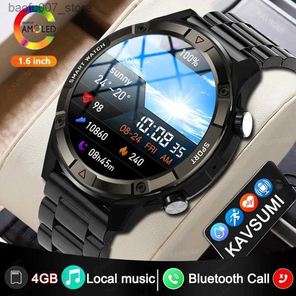 Mujos de pulsera 2024 Nuevo 454 * 454 Inteligencia de pantalla Siempre Muestra tiempo Bluetooth Llame a la música local Inteligencia