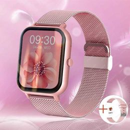 Polshorloges 2024 Nieuwe Bluetooth Call Smart Watch Women Men Hartslag Blood Oxygen Voice Assistant 100+Sports Ladies Smartwatch voor Xiaomi 240423