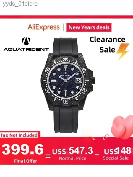 Relojes de pulsera 2024 Nueva fibra Caon 40 mm Calidad Buceo para hombre Ocio de lujo SW200 Mecánico automático 3ATMsphire Reloj Regalo para hombres L240402