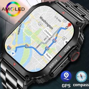 Montre-bracelets 2024 Nouveau pour Huawei Xiaomi Smart Watch Mens GPS Sports Fitness Tracker IP68 IP68 NFC BLUETOOTH CALL SMARTWATCHES FEMMES 240423