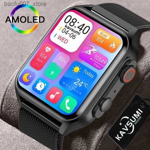 Montre-bracelets 2024 Nouveaux hommes intelligents Amoled Haute définition Écran Bluetooth appelant IP68 Smartphone pour femmes sportives IP68 IP68 IP68