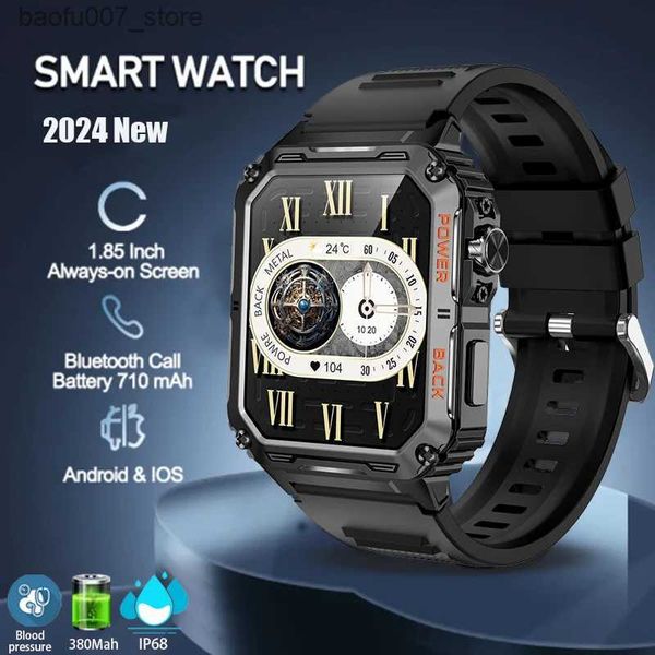 Montre-bracelets 2024 Nouveau service Bluetooth intelligent Bluetooth HD Bluetooth Call Service Outdoor Sports IP68 Android imperméable iOS