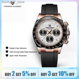 Montre-bracelets 2024 New Pagani Design Mens Sports Quartz Mens Business Mens VK63 Top Luxury Mens Timing Code Watch