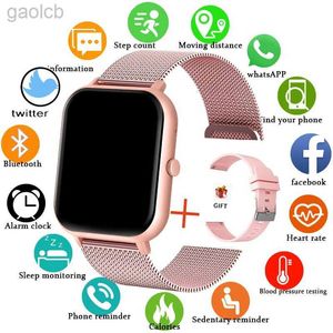 Horloges 2024 Nieuwe Smart Horloge Dames Bluetooth Call Horloge Fitness Tracker Waterdicht Sport Smart Klok Mode Dames Heren Smartwatch Vrouw 24319