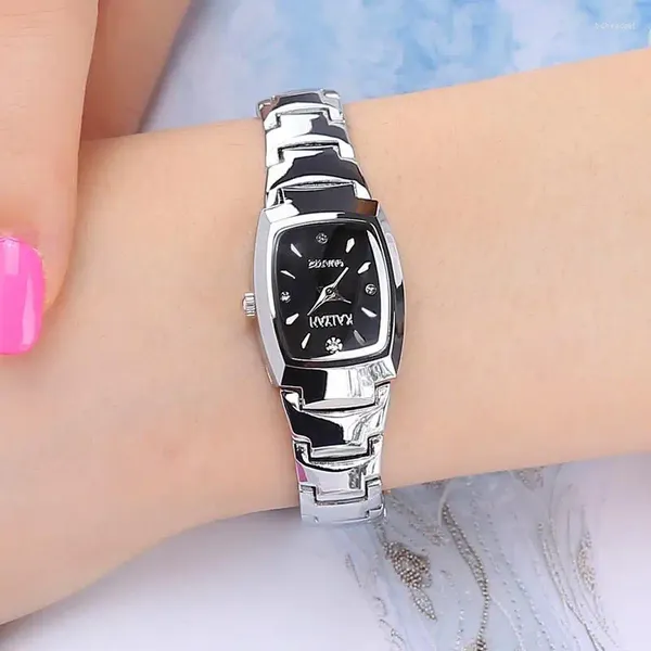 Montres-bracelets 2024 Montres d'argent pour femmes Top marque étanche diamant dames montre en acier inoxydable petit cadran montre-bracelet Relogio Feminino