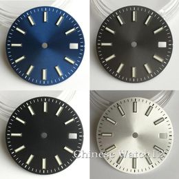 Relojes de pulsera 29 mm Estéril Negro Azul Blanco Gris Reloj Dial Fit NH35 NH36A Miyota 82 Serie Movimiento Relojes automáticos Accesorios Reloj de pulsera