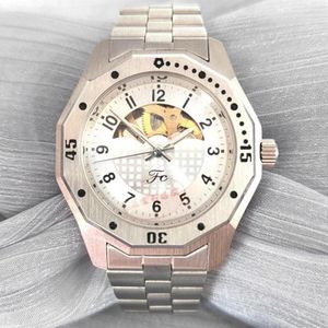 Relojes de pulsera de 39mm con esqueleto para hombre, relojes mecánicos deportivos de cuerda manual Vintage, relojes luminosos de cristal de zafiro de acero inoxidable 1963