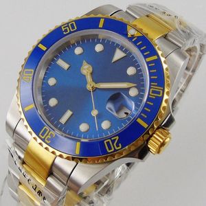 Montre-bracelets 40 mm Blue Luxury Men Watch 316L ACTE