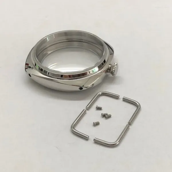 Relojes de pulsera Caja de reloj de acero inoxidable 316L de 45 mm Ajuste ETA 6497/6498 ST3600/3621 Movimiento mecánico de cuerda a mano Accesorios para hombres BK21-K8