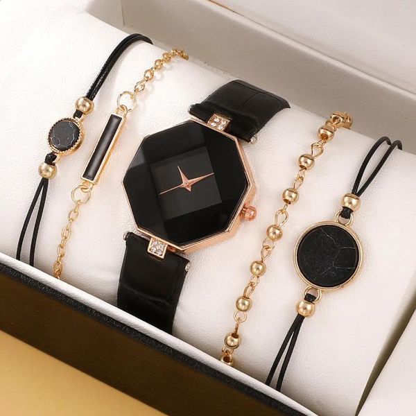 El regalo del boutique de los relojes 5pcs/set fijó los relojes de moda de las mujeres en existencia