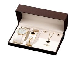 Montre-bracelets 5pcSet Luxury Ladies Watch Set en acier inoxydable Quartz Femmes Watchs Gift Titanium Bracelet Montre Femme6019371