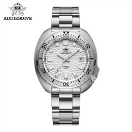 Montres-bracelets ADDIESDIVE Montre mécanique automatique Homme Argent Premium Business Casual Montre étanche NH35A 316L Montre pour homme en acier inoxydable 231107