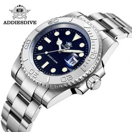 Montres-bracelets ADDIESIDVE montre en acier inoxydable pour hommes 200m Diver BGW9 Super lumineux Reloj Hombre montre à quartz d'affaires européenne et américaine 230825