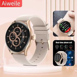 Polshorloges aiweile aw19 mannen dames slimme horloge voor Android iPhone xiaomi sportmodi draadloos bluetooth bel nieuw modegeschenk voor vrienden 240423