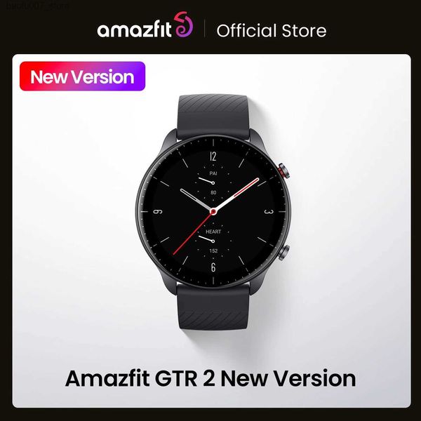 Montre-bracelets Amazfit GTR 2 Nouvelle version Intelligent Alexa Construit dans Ultra Long Battery Life Intelligent adapté aux téléphones iOS Android