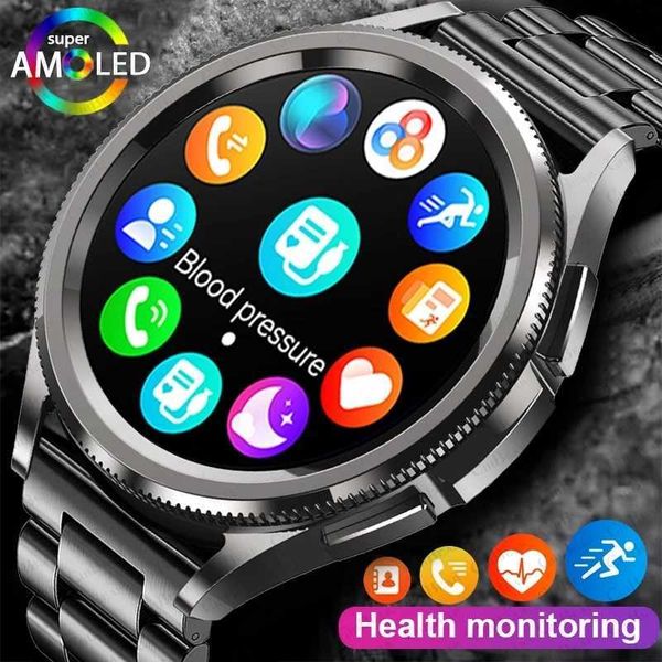 Montre-bracelets Amoled Bluetooth Call Smartwatch Femmes GPS Movement Track 120 + Mode sportif Assistant Assistant Sport Fitness Smart Watch Smart 240423