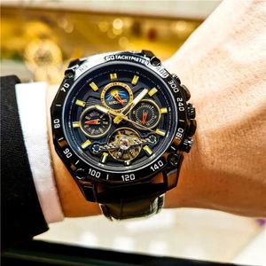 Relojes de pulsera AOKULASIC Reloj mecánico automático para hombres Winding Top Brand Sports Skull Reloj impermeable Montre Homme