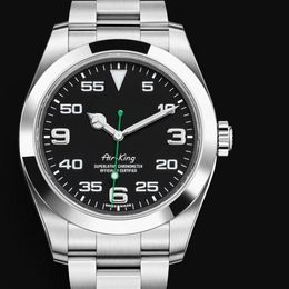 Horloges Automatisch mechanisch herenhorloge 126610 Keramiek 2021 Model 904L roestvrijstalen armband Groene wijzerplaat Airking 11 2280