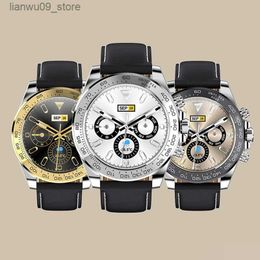Horloges AW13 Pro Smart Horloge Heren Dames Roestvrij staal Smartwatch Dameshorloge Klok Bluetooth Oproep Horloges Fitness ArmbandQ231123