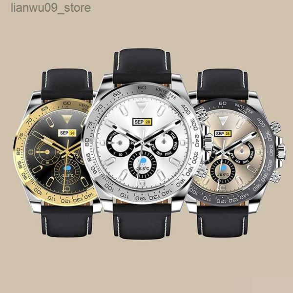 Montres-bracelets AW13 Pro montre intelligente hommes femmes en acier inoxydable Smartwatch femmes montre-bracelet horloge Bluetooth appel montres-bracelets Fitness BraceletQ231123