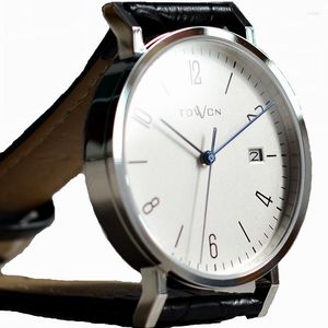 Montres-bracelets Bauhaus Watch 9015 Mouvement automatique Acier inoxydable Calendrier étanche Minimaliste Homme Mécanique