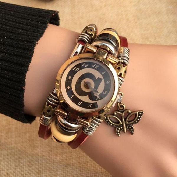 Relojes de pulsera Hermosa pulsera de moda Reloj de mujer Relojes para mujer Mujer Elegante Wrap Around