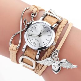 Polshorloges bijen hanger vrouwen kijken lederen riem armband mode casual feest dames elegante watcehs reloj mujerwristwatches polshorlogeswesw