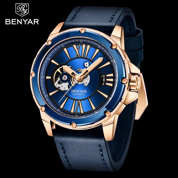Montres-bracelets BENYAR montre militaire mode étanche lumineux automatique mécanique montres pour hommes horloge Orologio Da Uomo