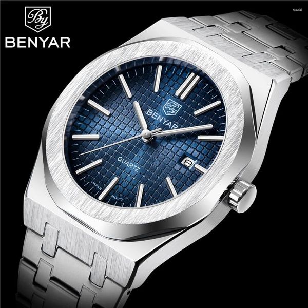 Montre-bracelets Benyar Imperproof Men Sports Regches Fashion Quartz Relogie Masculino