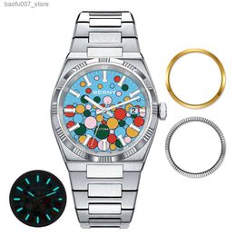 Montre-bracelets Berny Mens Luxury Calendar AR Sapphire Glass PT5000 ATTALAGE MECANICAL BUSINESS HOMMES