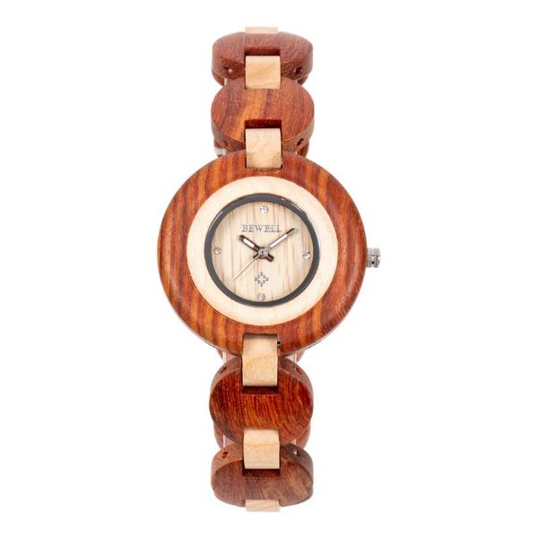 Montres-bracelets Bewell montres en bois femme dames Bracelet femmes Quartz Relogio Feminino horloge ZS-W010AMontres-braceletsMontres-bracelets