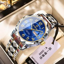 Montres-bracelets Binbond Mode Quartz Casual Business Digital Clock Hommes Montre de luxe Montres automatiques Mens Gold Relogio Masculino