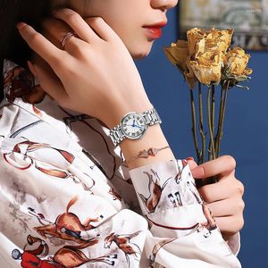 Montres-bracelets BINKADA2023 Design Dames Montre Top Multifonctionnel Quartz Acier Bande Femmes International Horloge Femmes