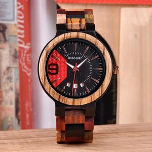 Relojes de pulsera BIRD V-Q13 Relojes de madera de lujo Hombres Cuarzo Mostrar Fecha Reloj Calidad Productos chinos Drop Ship Relogio Masculino Relojes de pulsera Will