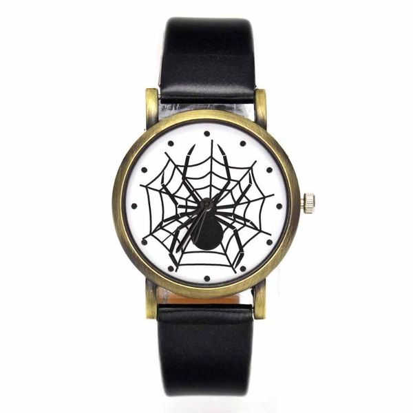 Montres-bracelets Black Spider WEB WEB WEB BAND BAND HOMMES FEMMES FEMMES Mode Bijoux Décoration Quartz Montre-Bracelet