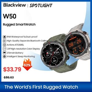 Montre-bracelets Blackview New Intelligent W50 imperméable Intelligent Nouvelle version pour hommes Santé et Suivi de fitness Bluetooth Calling