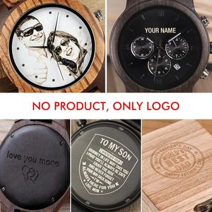 Horloges BOBO BIRD Kleurrijk bedrukt / Lasergegraveerd logo Kosten OEM Accepteer aangepast op bamboe Houten horloges / zonnebrillen en geschenkdoos