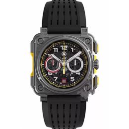 Horloges BR Model Sport Rubberen Horlogeband Quartz Bell Luxe Multifunctioneel Horloge Zakelijk Roestvrij Staal Man Ross Watch192N