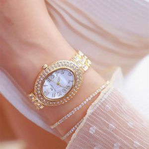 Montres-bracelets Bracelet montre unique femmes marque montres en acier inoxydable classique Bling diamant femme dame magasin officiel 2023