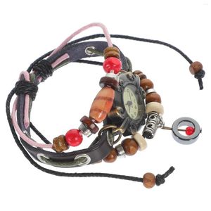 Montres-bracelets Bracelet montre-bracelet montre Vintage pour hommes réglable Style bohème