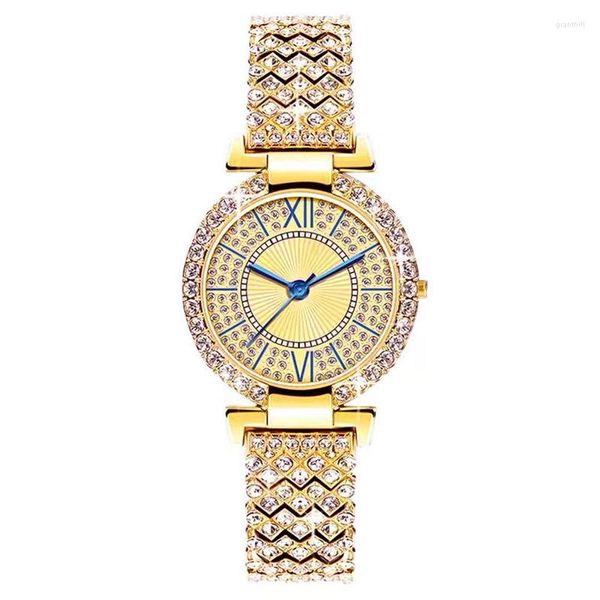 Montres-bracelets marque diamant femmes montre à Quartz bijoux de luxe Bracelet Banquet main horloge mode fille école étudiant tendance