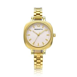 Polshorloges merk top luxe vierkante dames armband gouden horloge vrouwen vrouwelijke jurk strass quartz waterdichte horloges Zegarek Damski