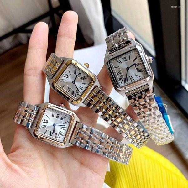 Montre-bracelets Brand Wrist Wistates Women Girl Girl Ladies Style Quartz Casual Steel Metal Band Clock C65