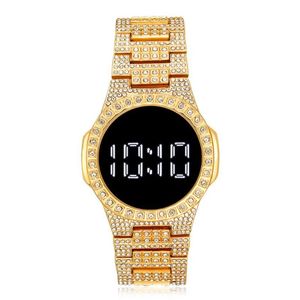 Montres-bracelets Burei LED Affichage numérique Bracelet Montre Étudiant Mode Diamant Dames Quartz Watch2022221J