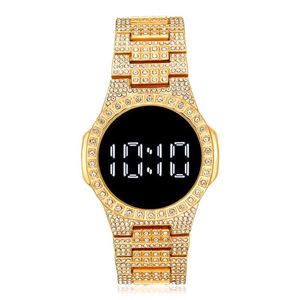 Polshorloges burei led digitale display armband Watch Student Fashion Diamond Ladies Quartz Watch2022 207W