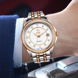 Montres-bracelets d'affaires montre automatique NH35 à remontage automatique hommes de luxe 42mm mécanique 10Bar horloges étanches Reloj Hombre