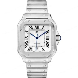 Montre-bracelets Watch Watch Mens Mens Automatic Fashion Watch a deux types de datations en verre saphir en acier en acier et en saphir en acier en acier inoxydable