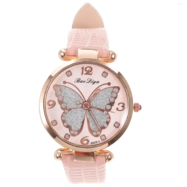 Montres-bracelets Papillons Cadran Conception Dames Montre Mode Décontractée Simple