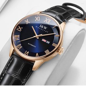 Polshorloges Carnival Mechanical Business Watch voor mannen Sapphire Glass Automatische pols Waterdicht 2023 Klock reloj HOMBRE