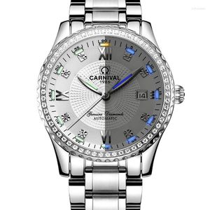 Mu￱ecos de pulsera Carnaval Top Mens Watches Automatic Self-Wind Watch Men Sapphire Reloj Hombre Luminoso Hand Relogio Reloj C8737G-1